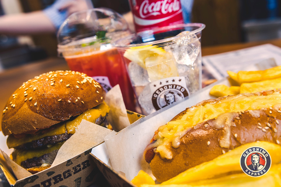 GERONIMO EXPRESS Aupark Košice , denné menu, donáška